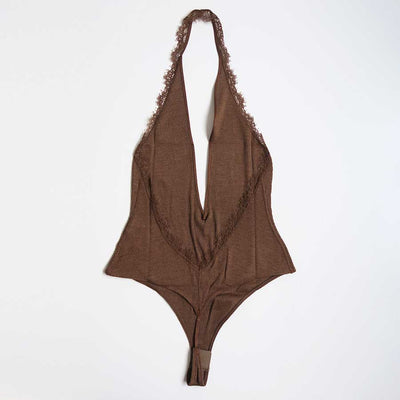 【FUMIKA UCHIDA/フミカウチダ】 <br>RIB HALTER-NECK BODYSUIT <br>W-UW005