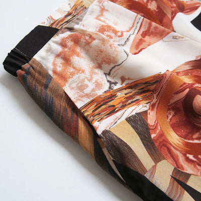 【Mame Kurogouchi/マメ】<br>Marble Print Trousers <br>MM23FW-PT021
