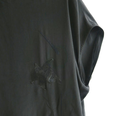 【Mame Kurogouchi/マメ】<br>Silk Cupra Floral Embroidery Dress <br>MM23PF-DR701