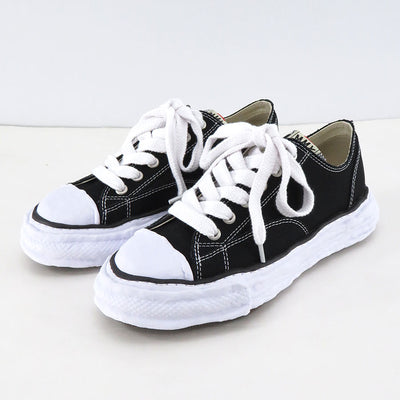 【Maison MIHARA YASUHIRO】<br>"PETERSON23" OG Sole Canvas Low-top Sneaker (BLACK) <br>A11FW702