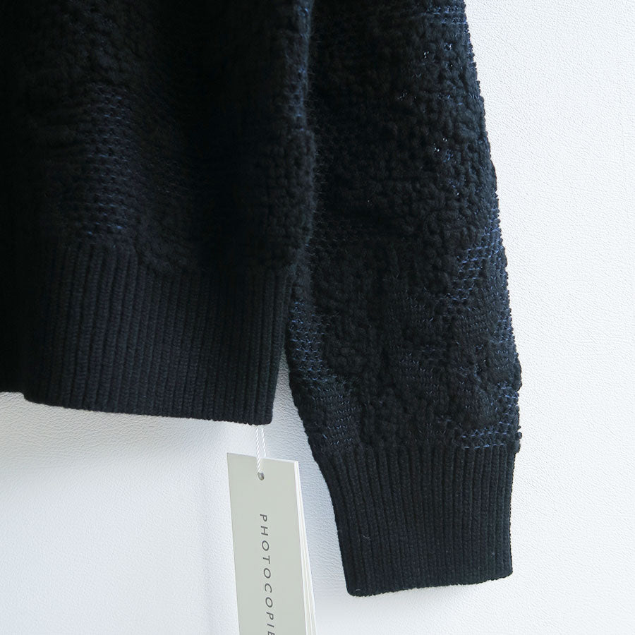 【PHOTOCOPIEU/フォトコピュー】<br>HALF-ZIP SWEATER (TATE) <br>252TAT