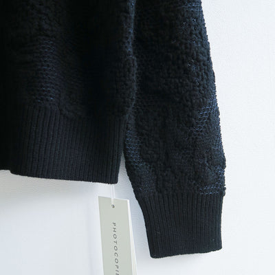 【PHOTOCOPIEU/フォトコピュー】<br>HALF-ZIP SWEATER (TATE) <br>252TAT