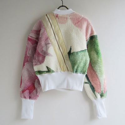 【AKIKOAOKI/アキコアオキ】<br>Blanket sweat(floral) <br>AA23AW-SW01-01