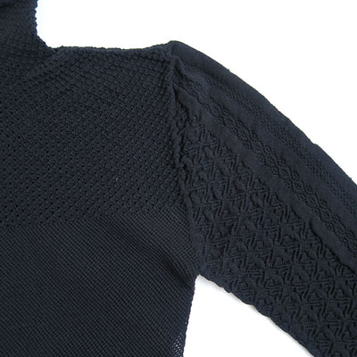 【FETICO/フェティコ】 <br>LACE KNIT HIGH NECK BODYSUIT <br>FTC244-0712