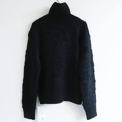 【PHOTOCOPIEU/フォトコピュー】<br>HALF-ZIP SWEATER (TATE) <br>252TAT