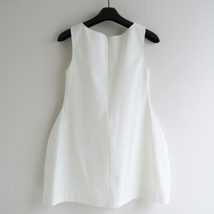 【関税込み】AMOMENTO ホワイト Hourglass ミニワンピース AMOMENTO/アモーメント】HOURGLASS MINI DRESS AM25SSW01DRの