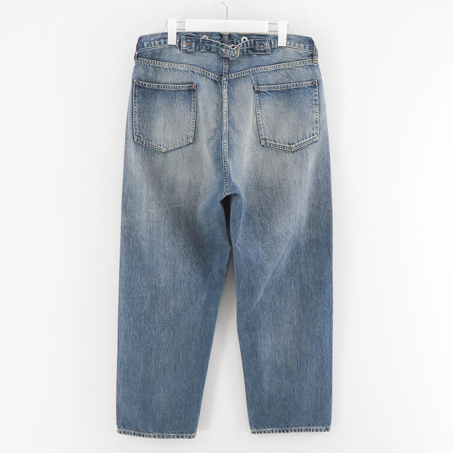 【A.PRESSE/アプレッセ】<br>No.22 Washed Wide Denim Pants <br>AP-4003