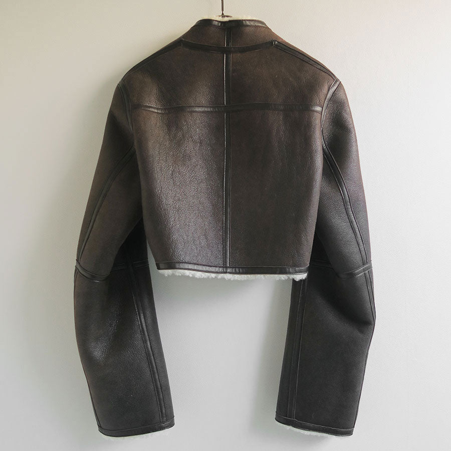 【INSCRIRE/アンスクリア】<br>Mouton Transform Jacket <br>I23AW-JK35B