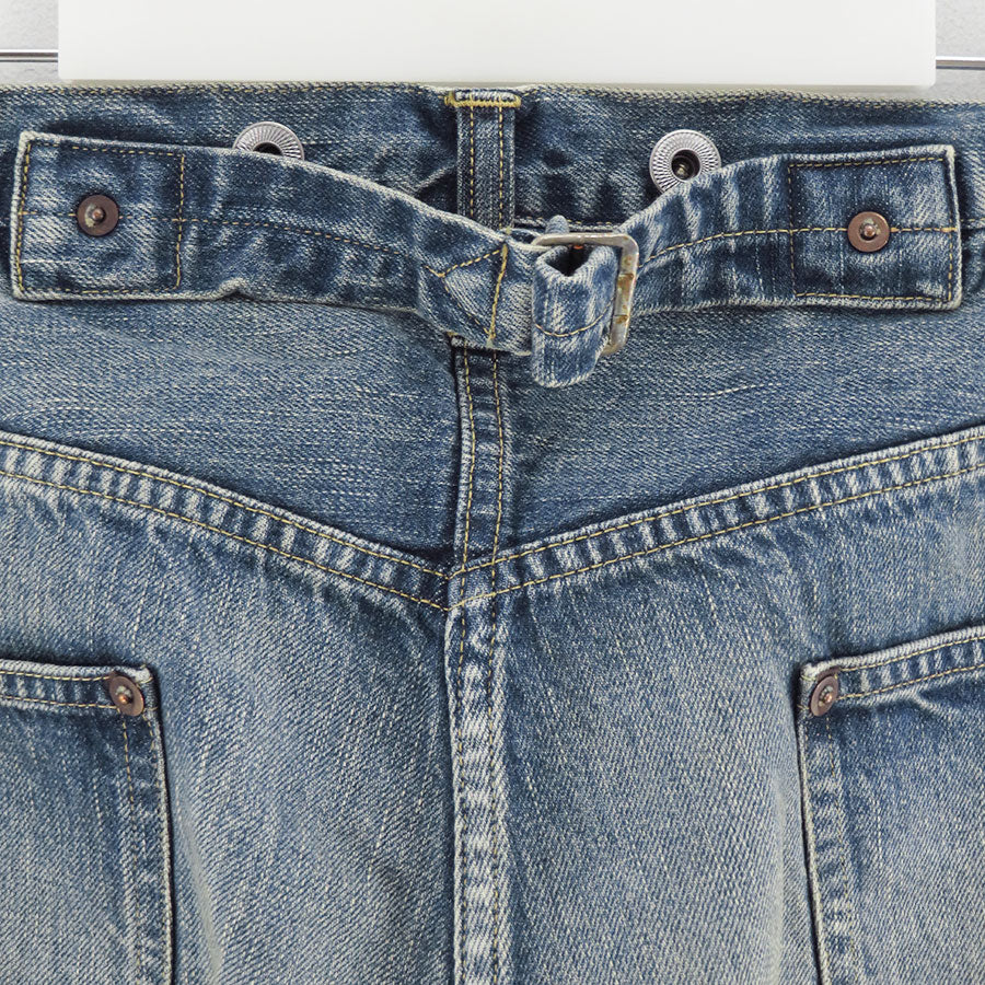 【A.PRESSE/アプレッセ】<br>No.22 Washed Wide Denim Pants <br>AP-4003