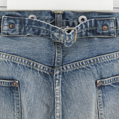 【A.PRESSE/アプレッセ】<br>No.22 Washed Wide Denim Pants <br>AP-4003