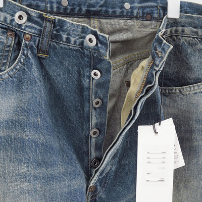 【A.PRESSE/アプレッセ】<br>No.22 Washed Wide Denim Pants <br>AP-4003