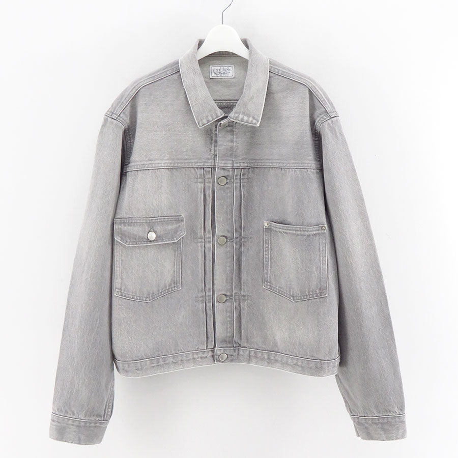 【Unlikely/アンライクリー】<br>Unlikely Time Travel Trucker Jacket Gray Denim <br>U25F-18-0011