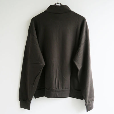 【9/5からポイント10%還元】<br>【AURALEE/オーラリー】<br>SUPER HIGH GAUGE SWEAT HALF ZIP P/O <br>A25AP03CU
