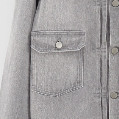 【Unlikely/アンライクリー】<br>Unlikely Time Travel Trucker Jacket Gray Denim <br>U25F-18-0011