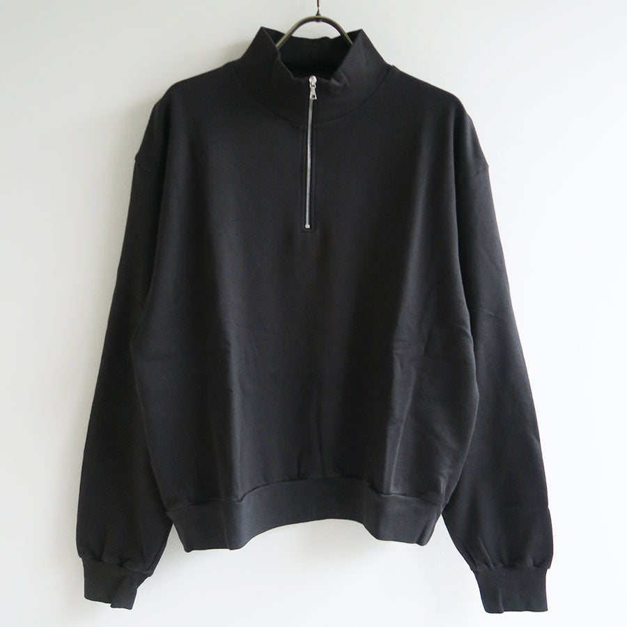 【9/5からポイント10%還元】<br>【AURALEE/オーラリー】<br>SUPER HIGH GAUGE SWEAT HALF ZIP P/O <br>A25AP03CU