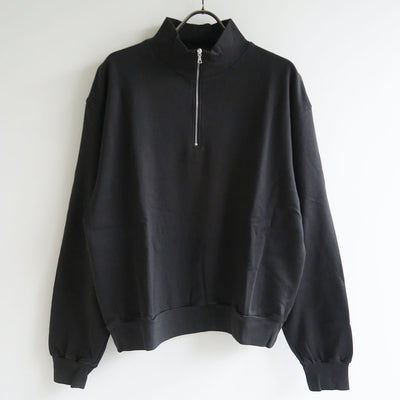 【9/5からポイント10%還元】<br>【AURALEE/オーラリー】<br>SUPER HIGH GAUGE SWEAT HALF ZIP P/O <br>A25AP03CU