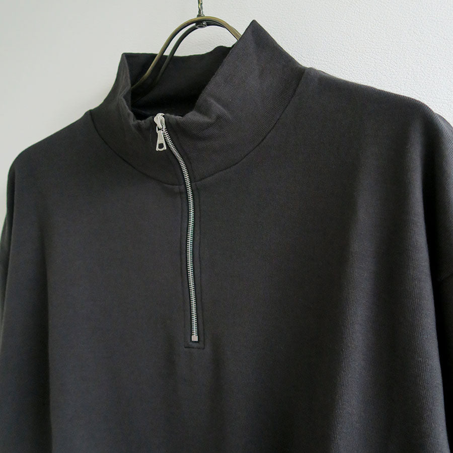 【9/5からポイント10%還元】<br>【AURALEE/オーラリー】<br>SUPER HIGH GAUGE SWEAT HALF ZIP P/O <br>A25AP03CU