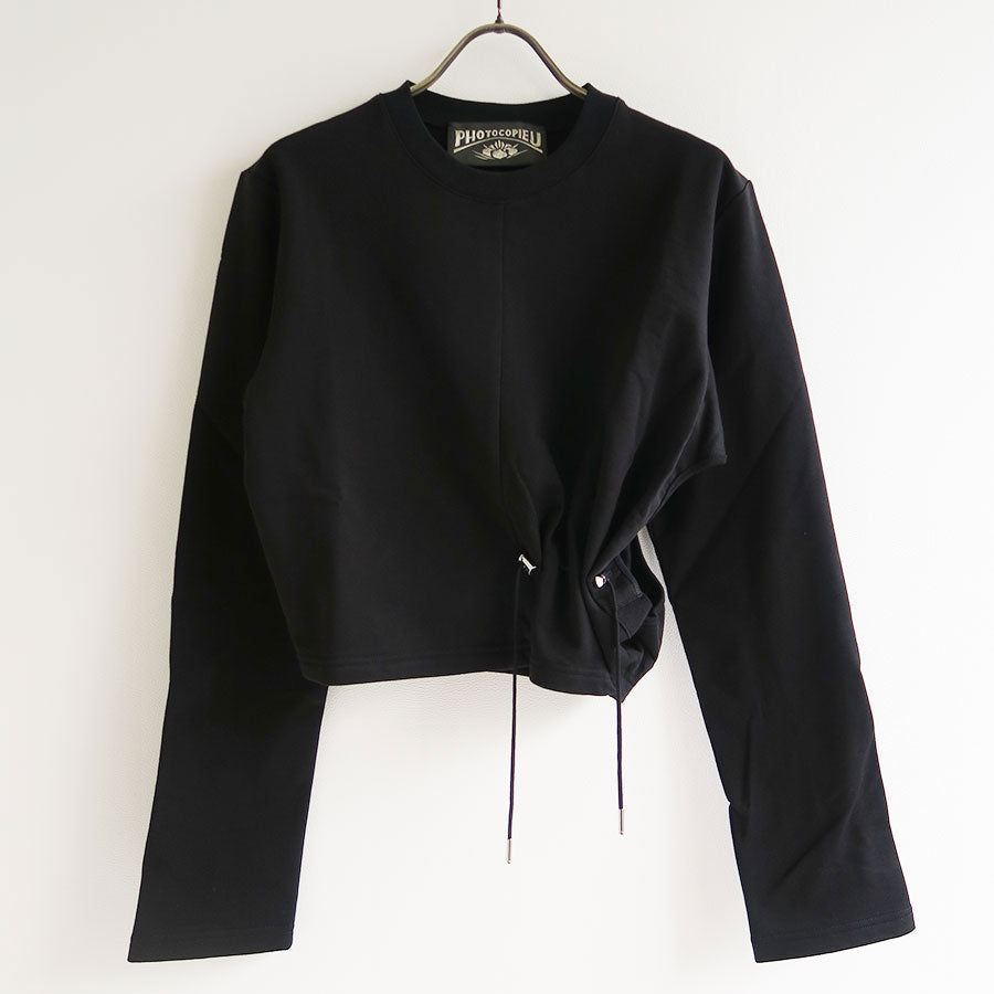 【PHOTOCOPIEU/フォトコピュー】<br>DRAWSTRING DETAIL TOP (MIA) <br>242MIA