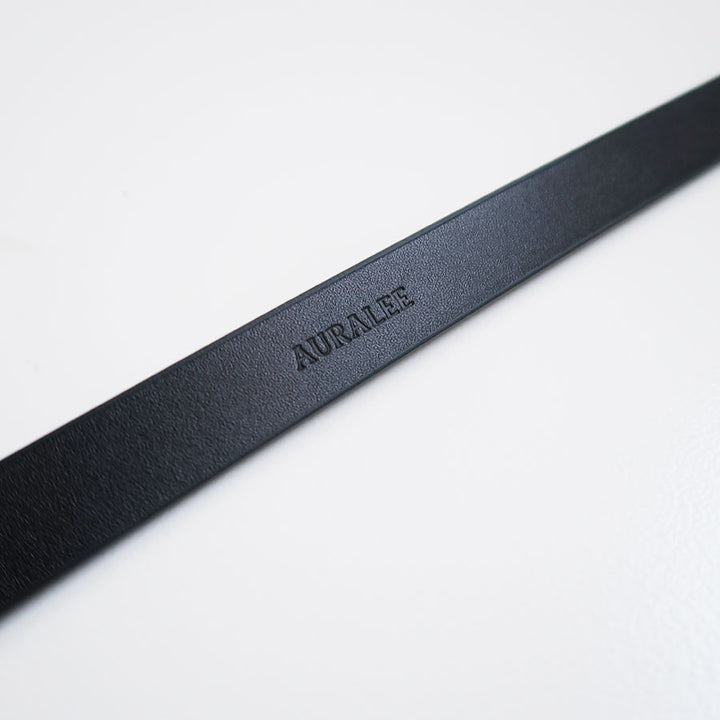 auralee オーラリー 24AW LEATHER SLIDE BELT 黒 中古・古着通販】AURALEE (オーラリー) LEATHER SLIDE BELT