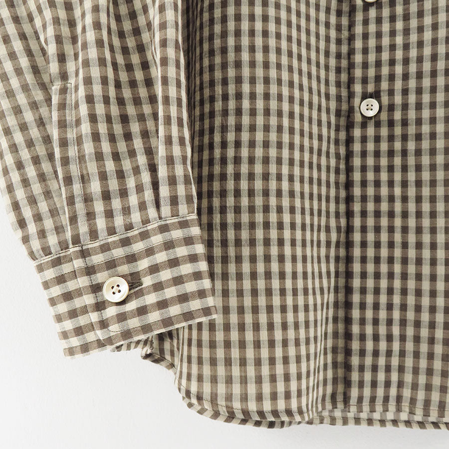 AURALEE/オーラリー】AIRY LIGHT COTTON CHECK BIG SHIRT