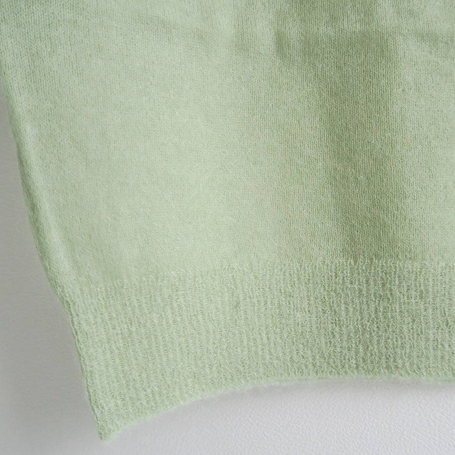 AURALEE/オーラリー】KID MOHAIR SHEER KNIT POLO A25SP05FGの AURALEE/オーラリー】KID MOHAIR SHEER KNIT POLO A25SP05FGの