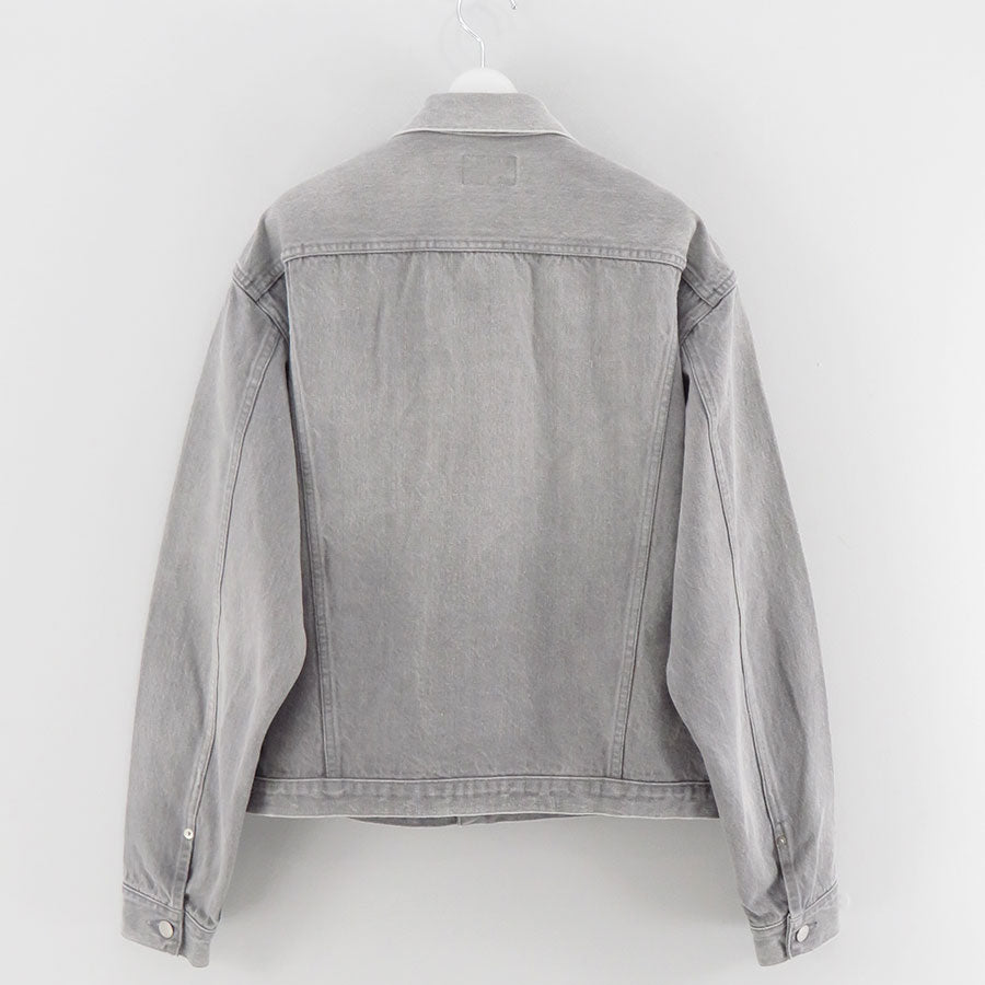 【Unlikely/アンライクリー】<br>Unlikely Time Travel Trucker Jacket Gray Denim <br>U25F-18-0011