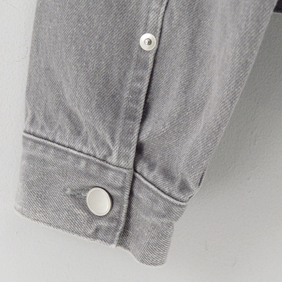 【Unlikely/アンライクリー】<br>Unlikely Time Travel Trucker Jacket Gray Denim <br>U25F-18-0011