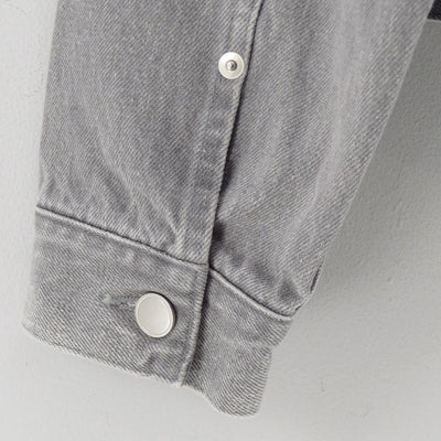 【Unlikely/アンライクリー】<br>Unlikely Time Travel Trucker Jacket Gray Denim <br>U25F-18-0011