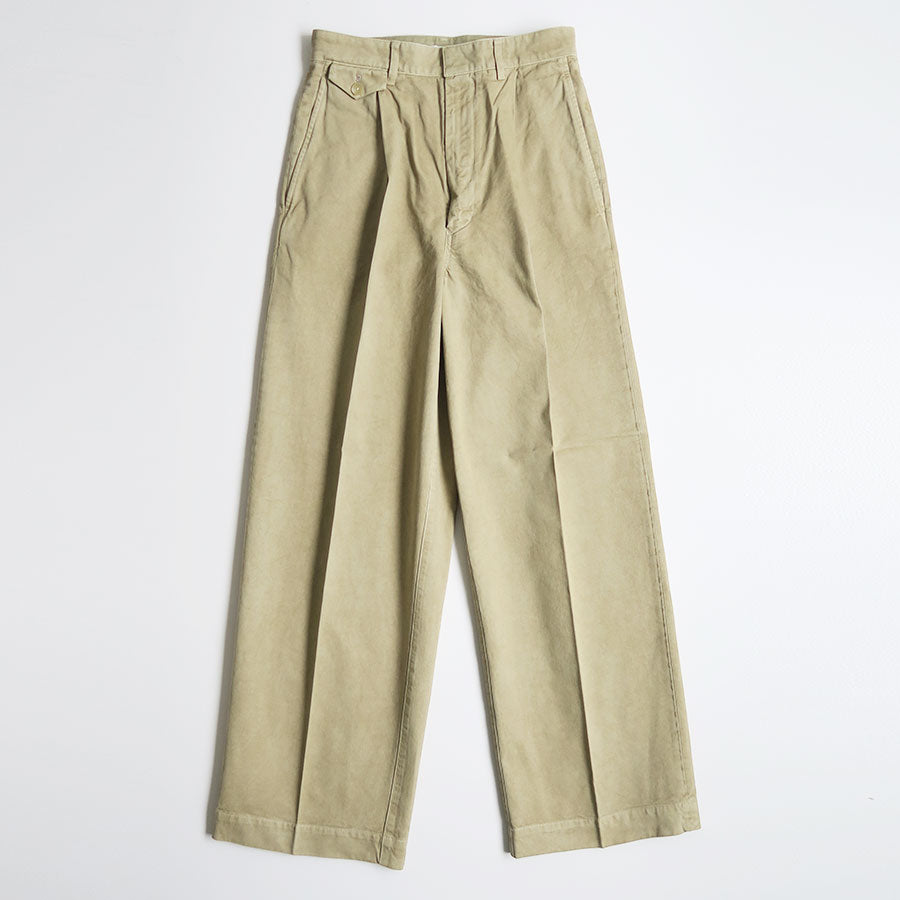 AURALEE/オーラリー】GARMENT-DYED FINX LIGHT CHINO ONE-TUCK WIDE