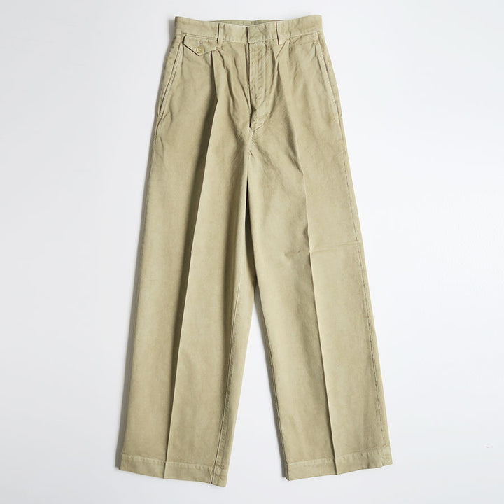 AURALEE/オーラリー】GARMENT-DYED FINX LIGHT CHINO ONE-TUCK WIDE
