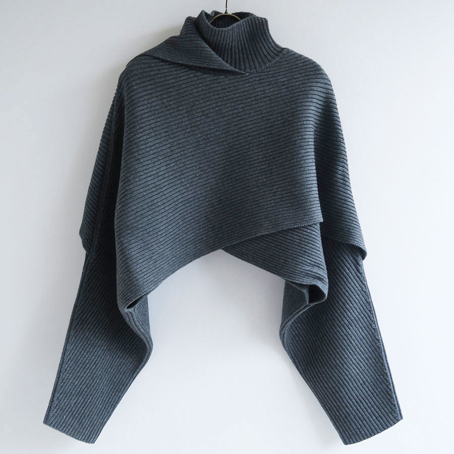 のアイテムをご購入 IIROT Cotton Wool Turtleneck Knit | solinvet.com