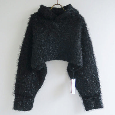 【EBONY/エボニー】<br>Fur yarn Hoodie <br>E23AW/T-05