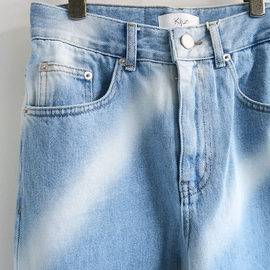 【Kijun/キジュン】<br>High-Rise Oblique Jeans <br>24PSW306