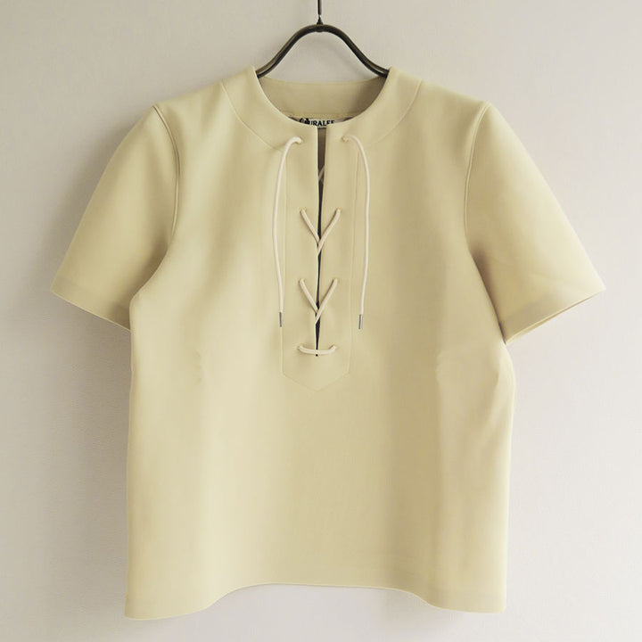 AURALEE ジャージーレースアップTシャツ AURALEE / ウェットスーツ ジャージー レースアップ Tシャツ