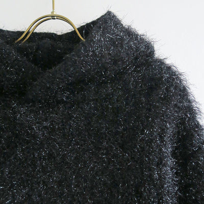 【EBONY/エボニー】<br>Fur yarn Hoodie <br>E23AW/T-05