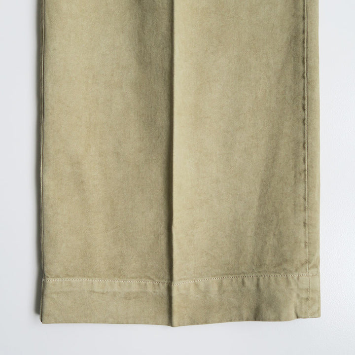 AURALEE/オーラリー】GARMENT-DYED FINX LIGHT CHINO ONE-TUCK WIDE