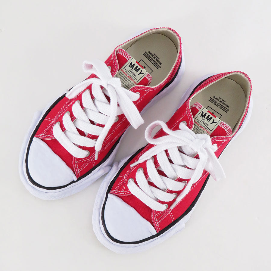 【Maison MIHARA YASUHIRO】<br>"PETERSON23" OG Sole Canvas Low-top Sneaker (RED) <br>A11FW702