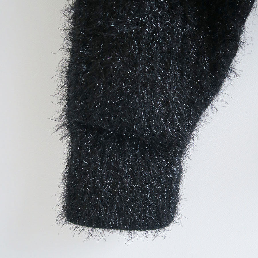 【EBONY/エボニー】<br>Fur yarn Hoodie <br>E23AW/T-05