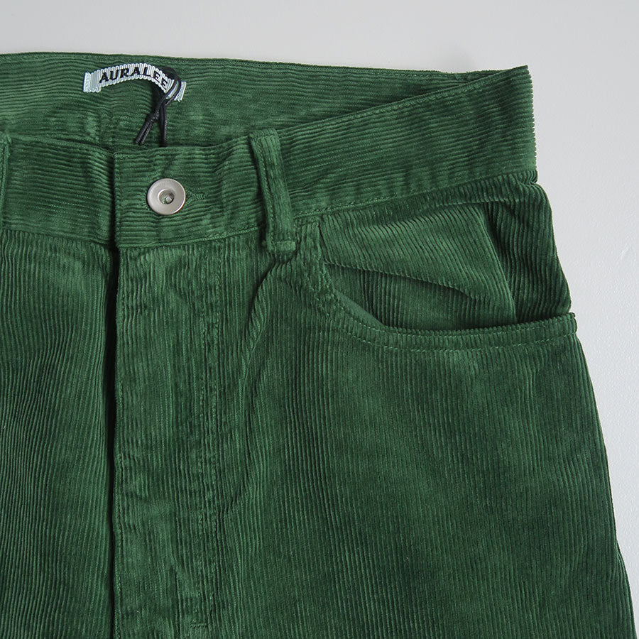 【9/5からポイント10%還元】<br>【AURALEE/オーラリー】<br>PIGMENT DYED FINX CORDUROY WIDE 5P PANTS <br>A25AP04FC