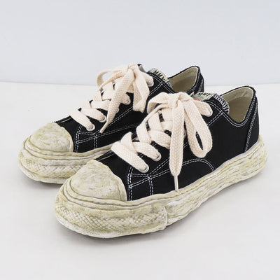 【Maison MIHARA YASUHIRO】<br>"PETERSON23" Vintage color dyed OG Sole Canvas Low-top Sneaker (BLACK) <br>A13FW713