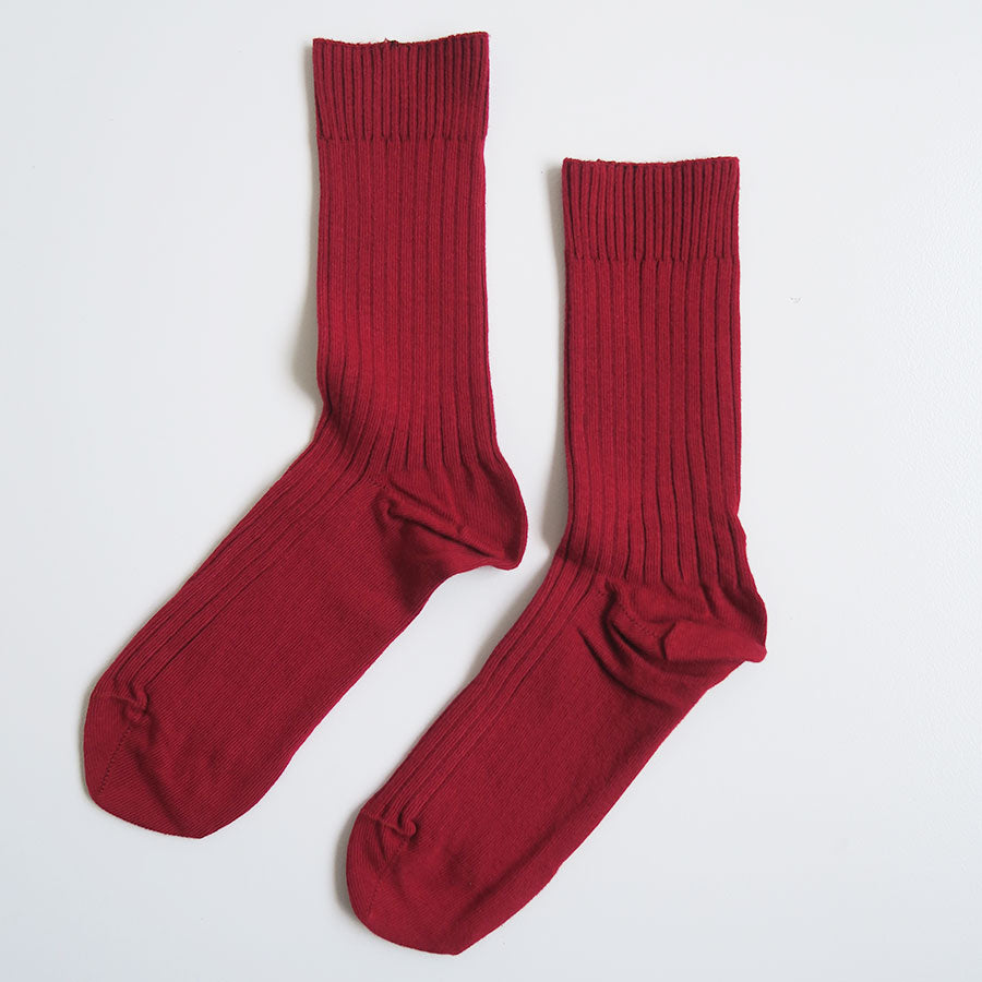 【Baserange/ベースレンジ】<br>RIB OVERANKLE SOCKS <br>SORO-CR-WI25