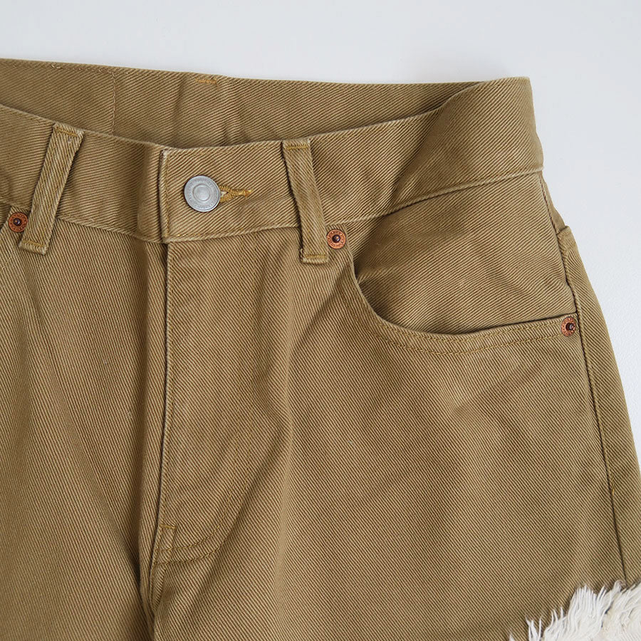 【kotohayokozawa/コトハヨコザワ】<br>FRINGE DENIM PANTS <br>KT23A-PT01