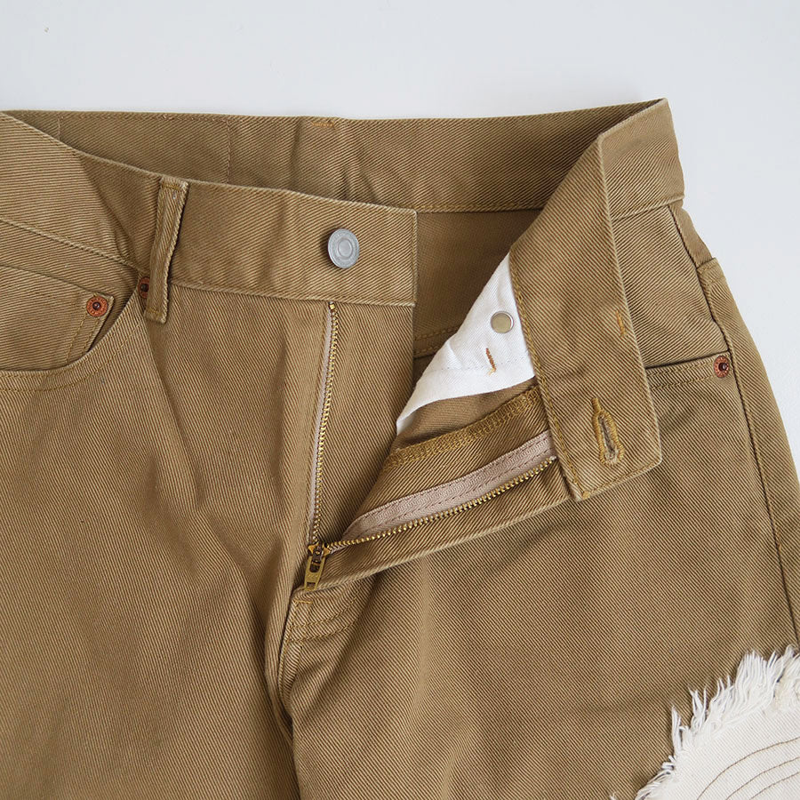 【kotohayokozawa/コトハヨコザワ】<br>FRINGE DENIM PANTS <br>KT23A-PT01