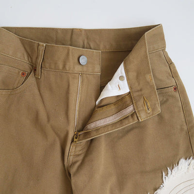 【kotohayokozawa/コトハヨコザワ】<br>FRINGE DENIM PANTS <br>KT23A-PT01