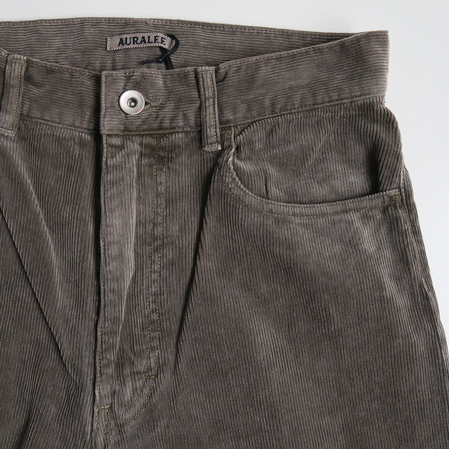 【9/5からポイント10%還元】<br>【AURALEE/オーラリー】<br>PIGMENT DYED FINX CORDUROY WIDE 5P PANTS <br>A25AP04FC