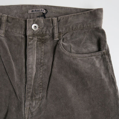【9/5からポイント10%還元】<br>【AURALEE/オーラリー】<br>PIGMENT DYED FINX CORDUROY WIDE 5P PANTS <br>A25AP04FC