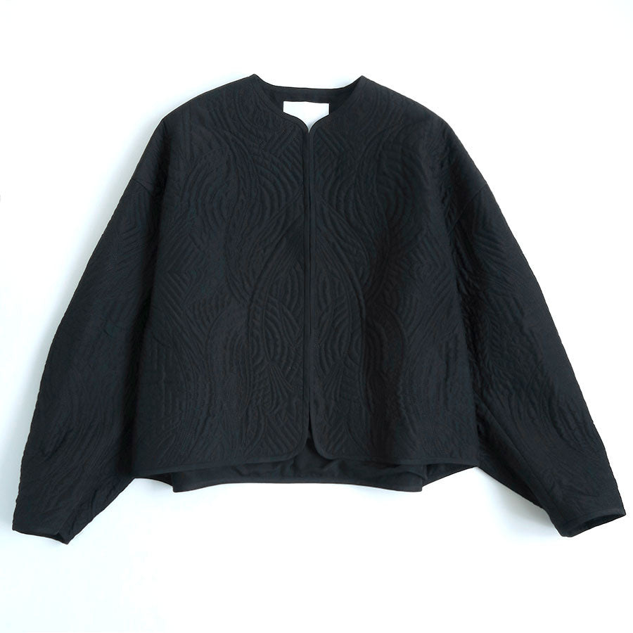 【Mame Kurogouchi/マメ】<br>Floral Quilted Silk Jacket <br>MM23PF-JK720