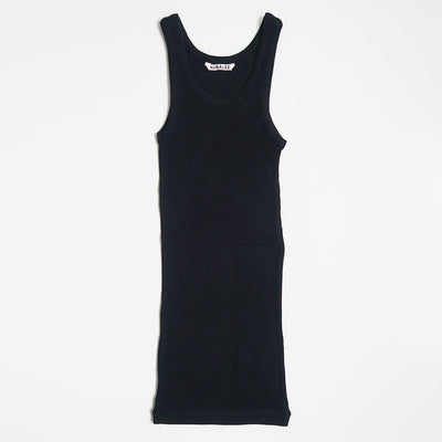 【AURALEE/オーラリー】<br>WOOL SILK SOFT RIB TANK <br>A25AT02WS