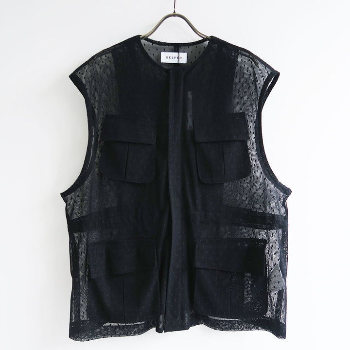 【新品未使用】BELPER ベルパー NYLON RIPSTOP VEST BELPER（ベルパー）のNYLON RIPSTOP VEST BLACK（ベスト）の通販