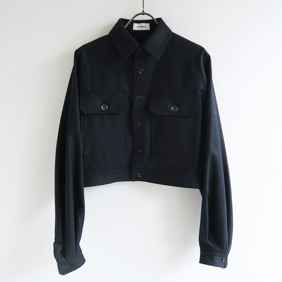 【THE RERACS/ザ・リラクス】<br>RERACS 2/54 COLLEGE FLANNEL CPO SUPER SHORT BLOUSE <br>24FW-REBL-447L-J